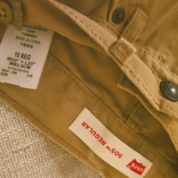 Levi's 505 Boys Khaki Jean sz 10R - Picture 3 of 4